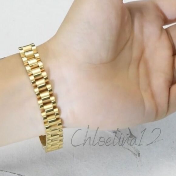 New ChunkyâGold/SilverâChainâLinkâBracelet - Picture 15 of 16